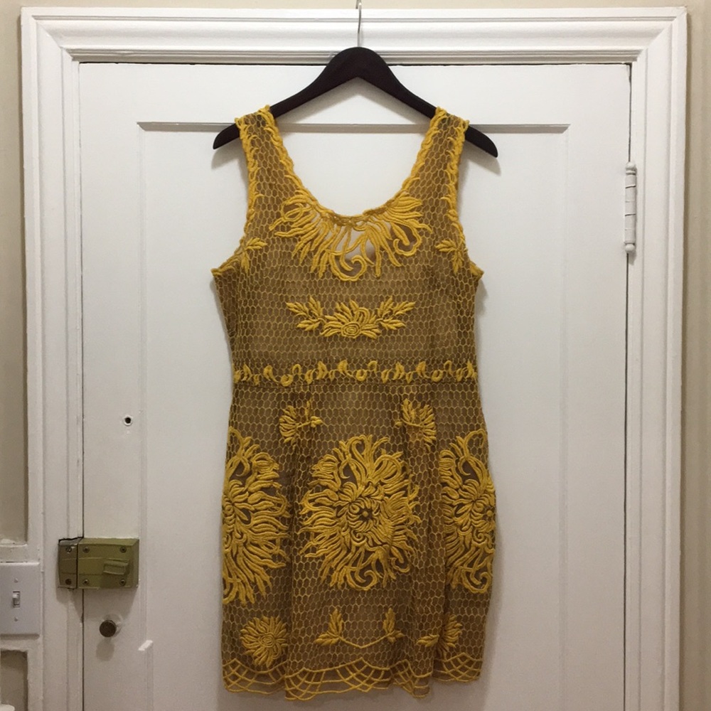 Golden yellow summer dress